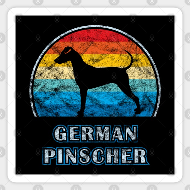 German Pinscher Vintage Design Dog Sticker by millersye